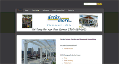 Desktop Screenshot of decksnmore.com