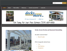 Tablet Screenshot of decksnmore.com